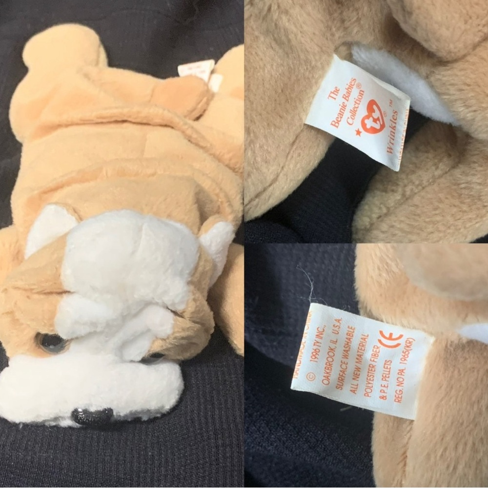 Wrinkles the Dog - Ty Beanie Baby